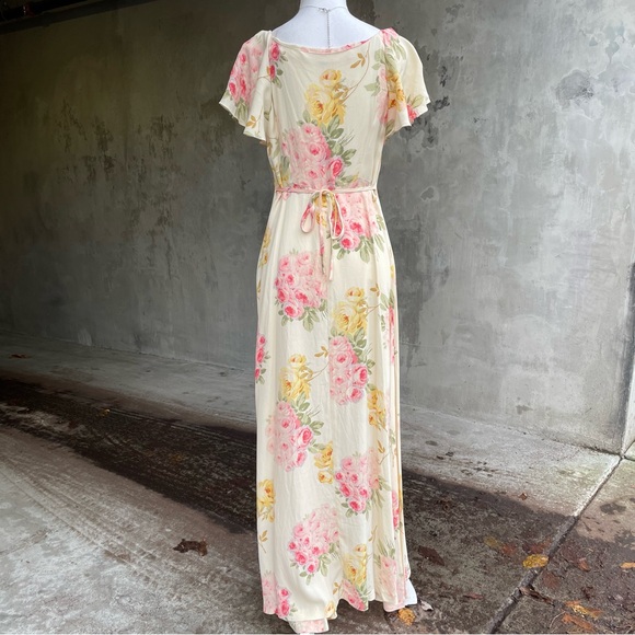 NWT Betsey Johnson Floral Maxi Dress - Picture 3 of 4